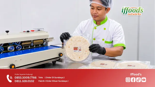 Produk kulit kebab siap jual dari supplier kulit kebab bogor dengan kemasan rapi dan menarik